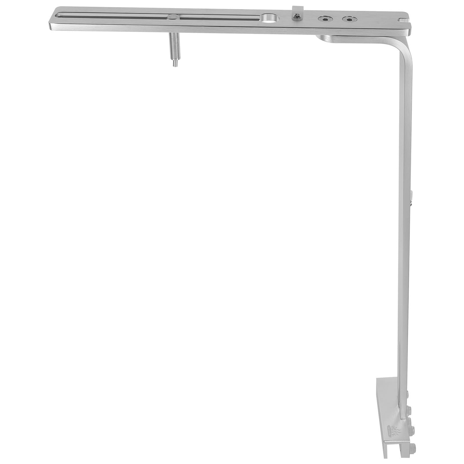Supporto Singolo di Lega Acquario Lampada per Alluminio e Argento Braccio, Materiale Resistente Durevole Accessori Illuminazione