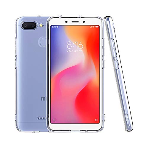 Image of Case Creation Brand - Mobile Cover for Xiaomi Redmi 6 (Soft & Flexible Back Case), Transparent