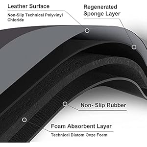 BK 10 IMPORT & EXPORT Silicone Bk 10 Decorative Bathroom Mat, Non Slip, High Soaking, Quick Drying For Home & Kitchen (Gold, Size: 58 Cm *38 Cm)