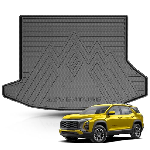 KUST Trunk Cargo Mat for Chevy Equinox/GMC Terrain 2025-2026 (Gasoline), Rear Cargo Liner for Equinox Accessories All Weather Protection TPE Rubber Raised Edge