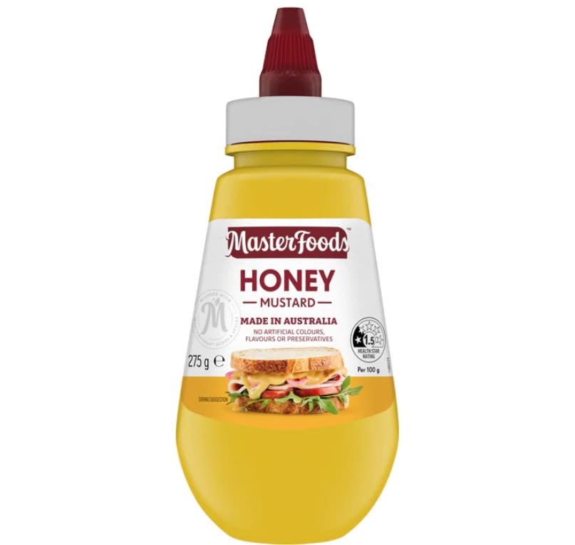 MasterFoods Mustard Honey 275g Squeezy Bottle