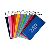 Estuche para Lapices 24 Piezas, Bolsa Impermeable con Cremallera,Estuche para Lápices con Cremallera para Suministros...