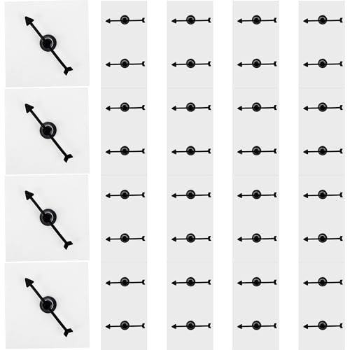 36 Pcs Transparent Spinners Dry Erase Clear Blank Math Spinner with Rotating Arrow for Classroom Teaching and Party Games