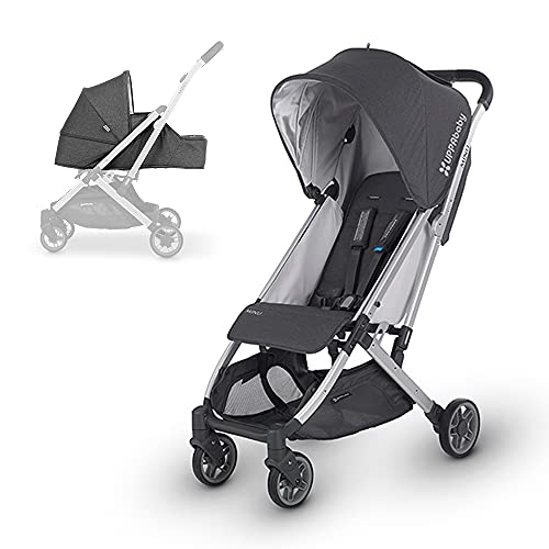 UPPAbaby MINU Stroller +from Birth Kit - Jordan (Charcoal Melange/Silver/Black Leather)