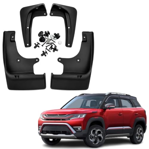 Image of KyloXtreme MUD Flap | All-Terrain Mud Flap Set - Durable Splash Guards for Cars and Trucks, Offering Maximum Protection from Mud (BREZZA T2 2022)