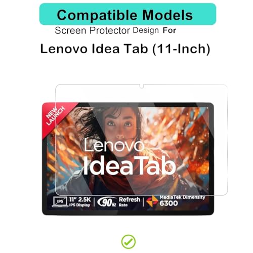 Image of Wisely Premium Screen Protector Compatible for LENOVO IDEA TAB |11-inch| Anti-Scratch Tablet Glass Guard - 9H Ultimate Protection -Bubble-Free Easy installation kit - HD Clear