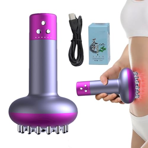 Brosse méridienne électrique chauffante anti-cellulite et massage par vibrations