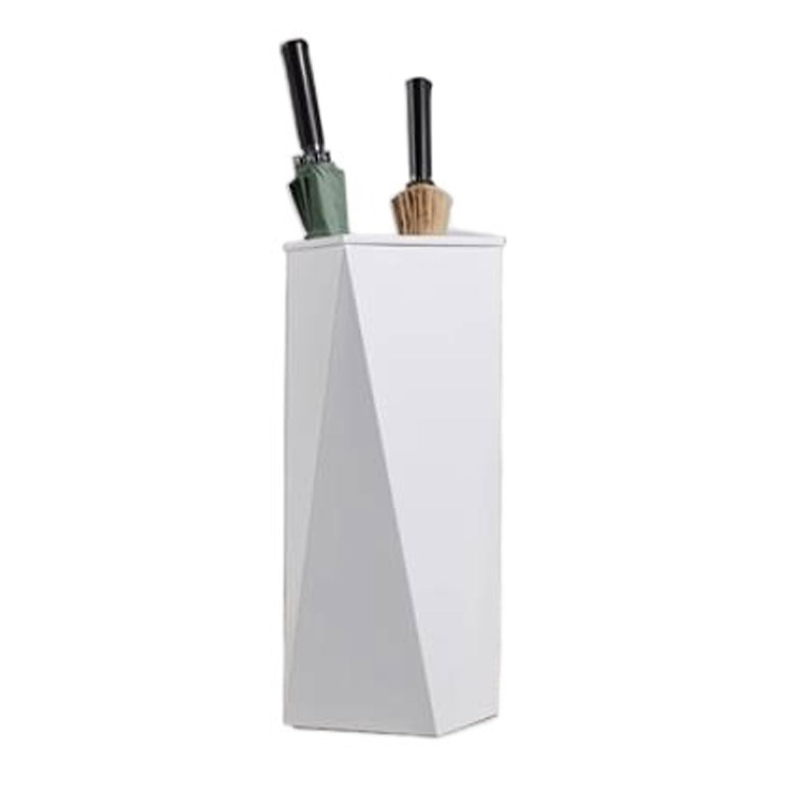 CJHFR472SG Umbrella Rack Umbrella Holder Bucket for Entryway, Metal Stand Office(White)