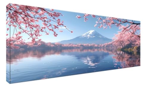 Broderie diamond painting Mont Fuji en strass 5D avec canevas complet XXL