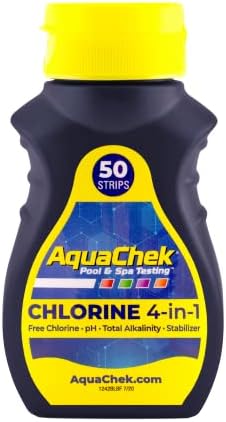 AquaChek 511244A Swimming Pool and Spa Test Strip, Yellow