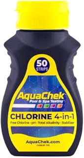 AquaChek 511244A Swimming Pool and Spa Test Strip, Yellow