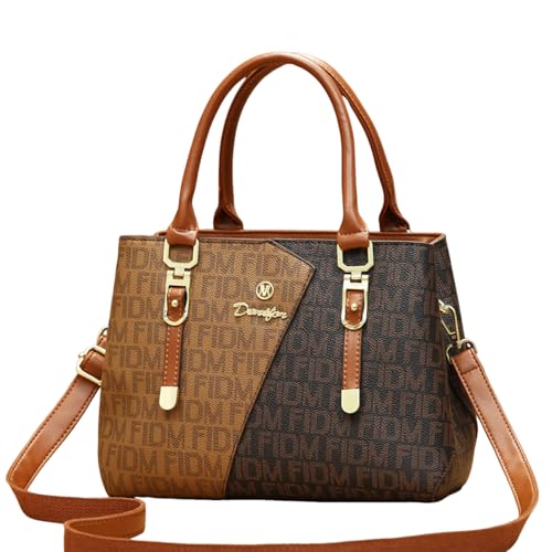 Bolso tipo cubo para mujer, bolso de mano elegante, bolso bandolera, bolso tote, bolso satchel, bolso cruzado de cuero vegano miniatura 1