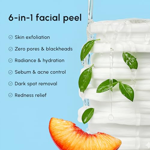 Image of MAREE Glycolic Acid Pads - 200 Toner Pads for Face Cleansing - Facial Exfoliating Pad with Tea Tree Oil, Salicylic Acid & Vitamins E, B3, B5 - Acne Clearing Face Pad, Skin Pore Resurfacing & Radiance