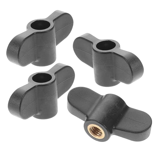 CIMAXIC Complete Drum Set Hardware 4pcs Cymbal Stand Accessory Nuts Knob Grip for Easy Mounting Adjustment