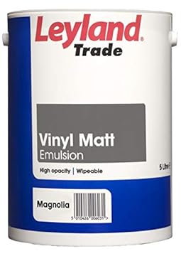 Leyland Trade Vinyl Matt Emulsion Paint - Magnolia 5L (Package may vary)