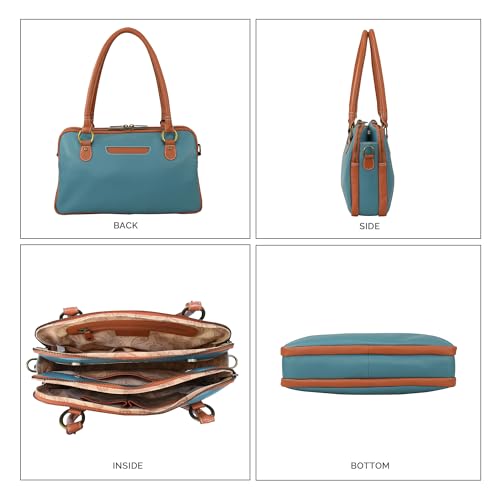 Image of Anna by Anuschka Women's Hand-Painted Genuine Leather Multi Compartment Satchel