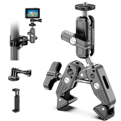 Super Clamp Camera Mount with Dual Ballhead Arm