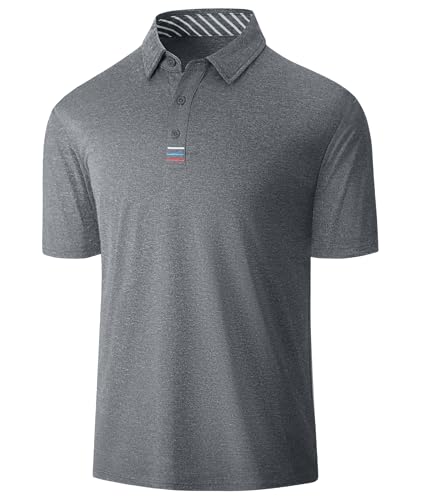 V VALANCH Men's Short Sleeve Button Up Business Casual Polo Shirts - image 1