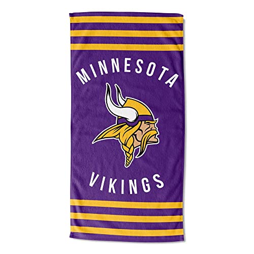 Northwest NFL Minnesota Vikings Unisex-Adult Beach Towel 30 x 60 Stripes