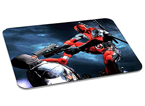 Image of ZORI Avengers - Deadpool Action Gaming Mouse Pad - Computer Laptop PC| WFH Office | Anti-Skid, Anti-Slip, Rubber Base | Avengers Superhero | (Deadpool 01 Action)