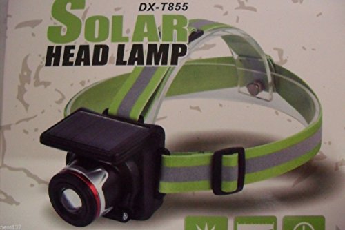 La Petite Caverne- Lampe Frontale Rechargeable SOLAIRE & Secteur 230V CREE 10W 160 Lumens Zoom