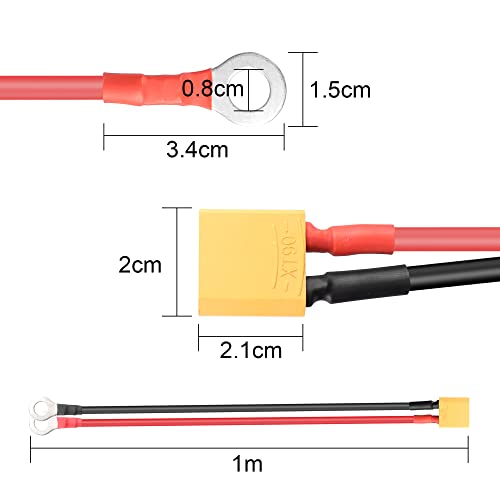 Câble XT90 vers joint torique pour sécuriser la charge batterie
