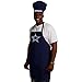 NFL Dallas Cowboys Chef Hat and Apron Set, Navy, One Size