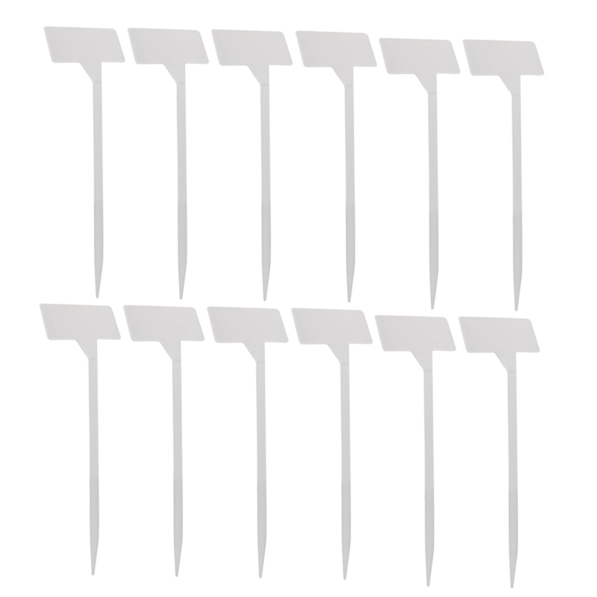 HANABASS 25Pcs Reusable Plant Markers Durable Plastic Labels for Garden Planting for Flowers and Fruit Trees Easy to Insert and Remove for Greenhouses