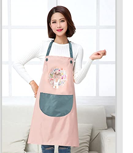 Kitchen Apron, Waterproof Aprons For Women Men, 2Pcs Adjustable with Convenient Pocket Durable Kitchen Cooking Apron, Perfect for Home Restaurant Craft BBQ Coffee House, Oil Proof, Cleaning, Gardening
