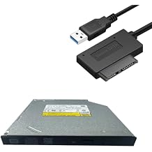 UJ8C2 UJ8E2 UJ8G2 9.5mm Super Slim SATA CD DVD Burner Writer Player ROM Drive for Laptop with USB 3.0 SATA Cable