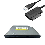 JOYIN-BURN UJ8C2 UJ8E2 UJ8G2 9.5mm Super Slim SATA CD DVD Burner Writer Player ROM Drive for Laptop with USB 3.0 SATA Cable