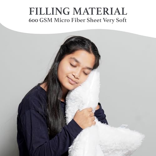 Image of NEXTGO Floor Seat Cushions Yoga Meditation Mat Pooja aasan Soft Extra Comfortable Feather Touch Last Long Upto Washable Material Size 24 x 30 Inch 2 x 2.5 Fit (White)