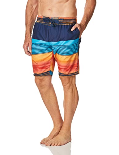 Image of Kanu Surf Men's Big Viper Extended Size Stripe Swim Trunk