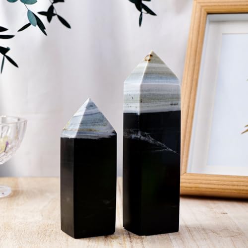 Gran torre de cristal natural LVTFCO de 200-300g, el regalo espiritual perfecto 5