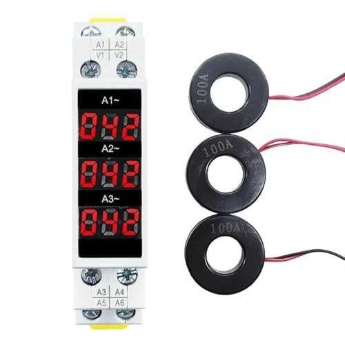 Ampèremètre triphasé résolvant les déséquilibres de phase AC 80-500V - 4