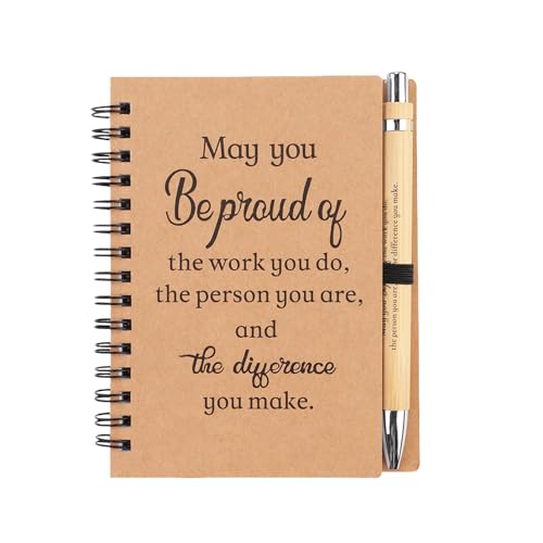 OddMart Leaving Gifts for Colleagues Women, Thank You Good Luck Gift Set with Inspirational Notebook and Pen, Employee Appreciation Retirement Gift for Coworker Teacher Staff