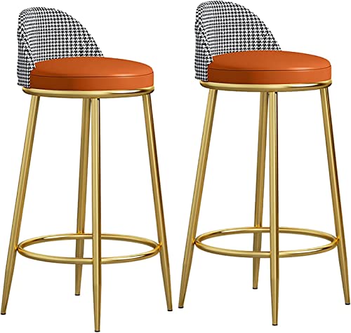 Tabouret de bar avec repose-pieds et structure en métal