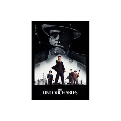 Image of BLINKART Tthe Untouchables (1987) Movie Poster Frame 8x12 Inch | Premium 300 GSM Paper Wall Print | Vintage Film Artwork for Home, Bedroom, Living Room, Office | Framed Photo Decor
