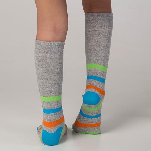 Kit 5 Pares Meia Infantil Cano Alto Estampa Divertida Tendência Engraçada Desenho (BR, Numérico, 24,