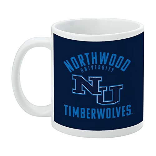 Northwood University Timberwolves - Taza de café de cerámica con logotipo de Timberwolves, tazas de regalo novedosas para café, té y bebidas calientes, 11 onzas, color blanco