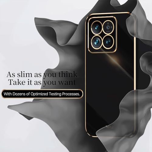 UPLAI Case for Xiaomi 14 5G, Ultra Thin Shockproof Protection Cover with Electroplating Design - Image 4