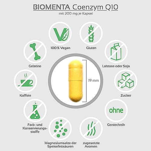 Coenzym Q10 von BIOMENTA 90 vegane Kapseln hochdosiert