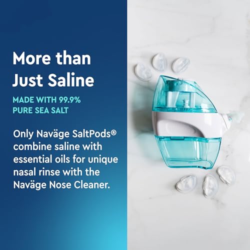 Image of Navage SaltPods Refills with Alkalol, 3 30-Packs, Wintergreen & Eucalyptus | 90 SaltPods Refills, Menthol, Enhanced Alkalol Formula for Fast, Soothing Congestion Relief