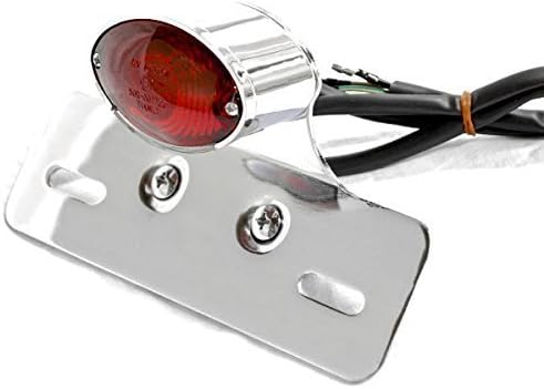 Motorcycle LED Brake Tail Light for Sportster Stop License Plate Light Red & Amber