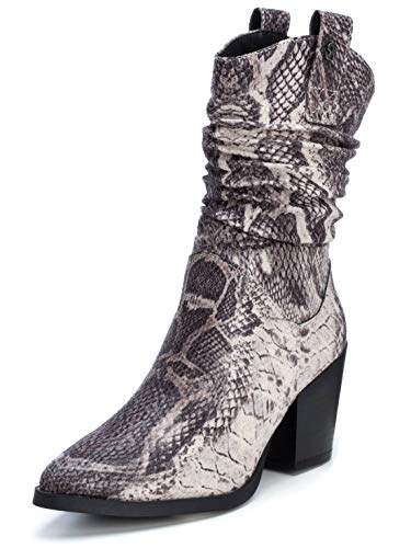 Bota campera animal print serpiente –Refresh