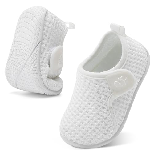 Image of FEETCITY Toddler Walking Shoes Slip On Toddler Shoes Boys Girls Kids Sports Sneakers Casual School Shoes Barefoot Shoes