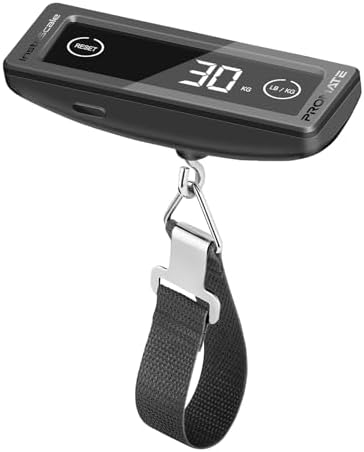 Promate Travel Luggage Scale with Touch Screen LCD, 40kg Max Capa...