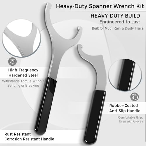 Image of Camoo 2 inch Spring Preload Spanner Wrench Kit Fits for Polaris RZR RZR side-by-side UTV models with Spring Preload Shock (for Fox 2-inch Shock Bodies)