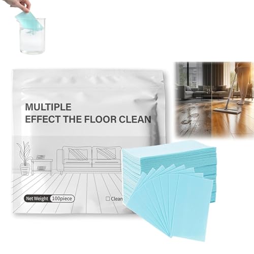 Multi-Effect Floor Cleaning Sheets, Multi-Surface Floor Cleaner Tablet for Mopping, ���@�\���p�N���[�j���O�V�[�g�A���b�v�|���p���p�r���p�N���[�i�[�^�u���b�g�A�t���[�����O�A
