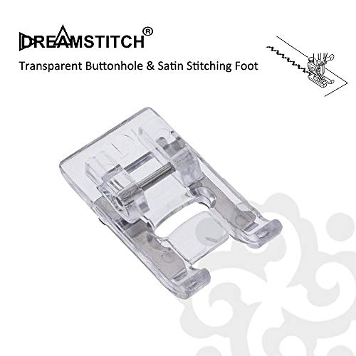 Pie para máquina de coser DREAMSTITCH Satin Stitch transparente miniatura 2